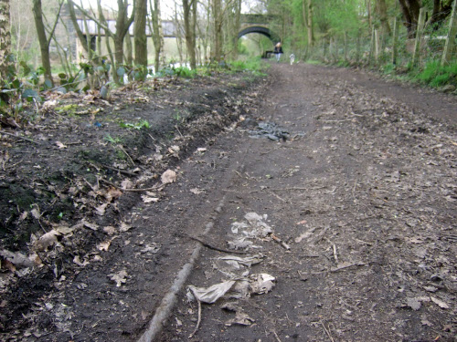 Old railway lines at Millbank